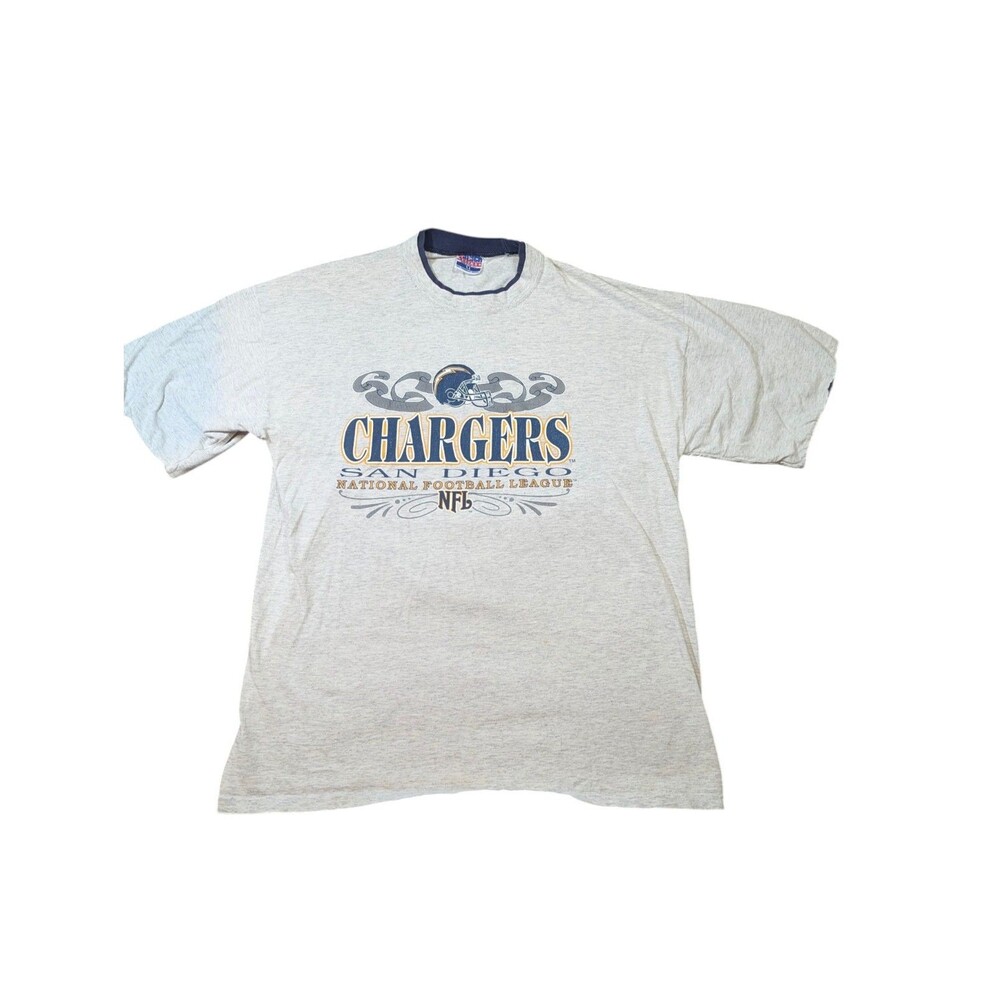 Vintage 90s Trench Ultra USA NFL San Diego Chargers Football Shirt Size XL READ